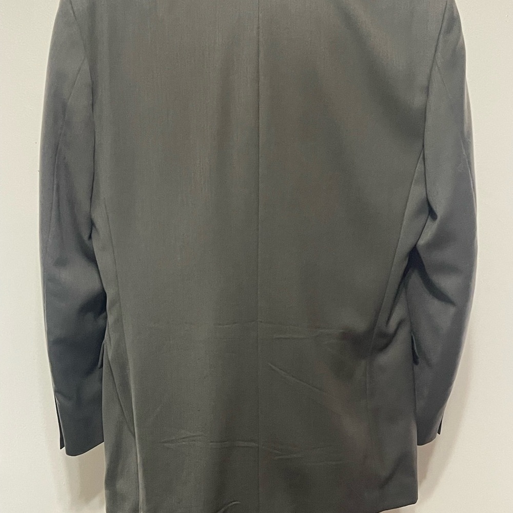 JONES NEW YORK Vtg Mens Gray Golden Fil Wool Suit Jacket 42L USA Career Blazer - Picture 3 of 13